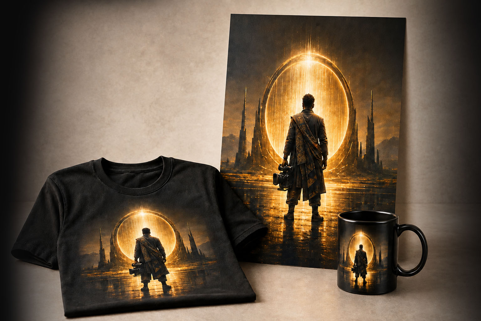 SAAiFA filmmaker merchandise featuring Ai film artwork